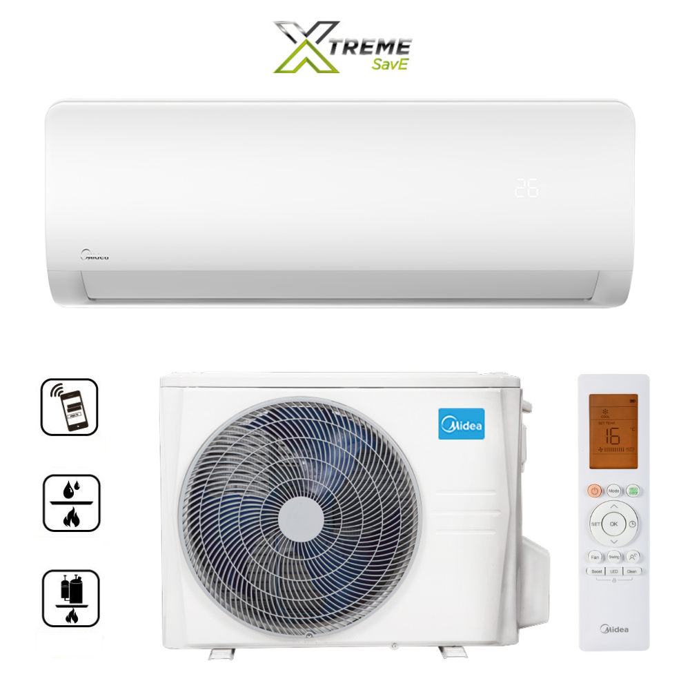 MIDEA MG2X-12-SP Xtreme Save klímaszett beltéri és kültéri egységgel, távirányítóval